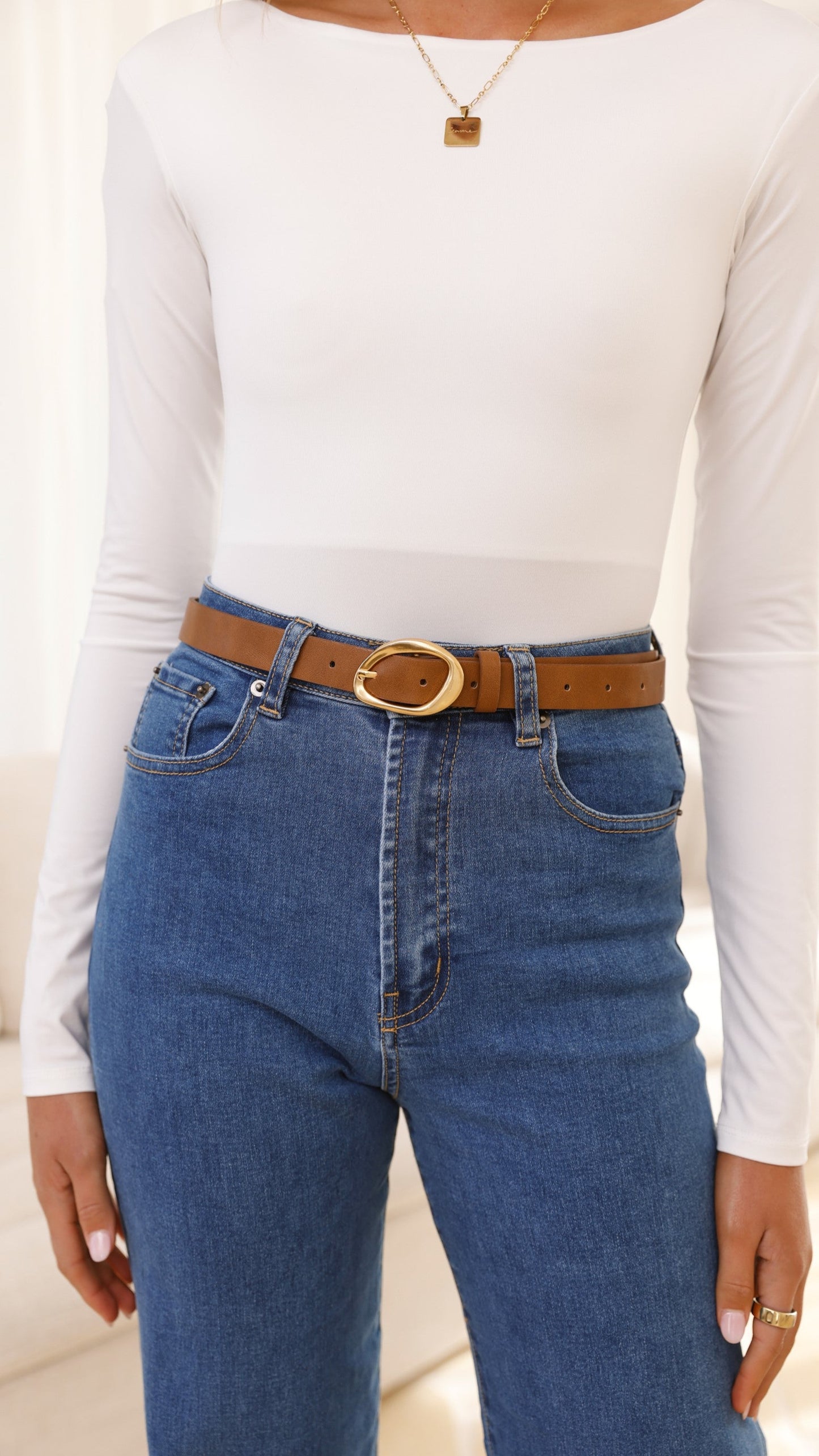 Jacory Belt - Brown/Gold