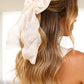 Wavery Hair Bow - Cream