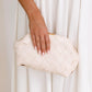 Vasanti Woven Clutch - Beige