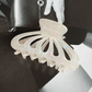Bianca Butterfly Claw Clip - Ivory Marble