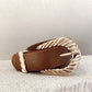 Amelie Twist Buckle Belt - Brown/Gold