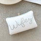 Wifey Satin Clutch - Gold