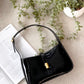 Clara Shoulder Bag - Black Patent