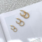 Reta Triple Pack Earrings - Gold