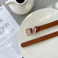 Fleur Belt - Brown
