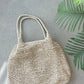 Solana Summer Tote Bag - Beige Straw