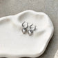 Varick Heart Earrings - Silver