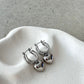 Varick Heart Earrings - Silver