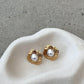 Yasmine 14K Gold Earrings - Gold / Pearl