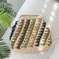Eadie Crochet Weave Framed Clutch - Multi / Natural