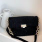 Fion Boucle Chain Strap Handbag - Black