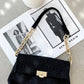 Fion Boucle Chain Strap Handbag - Black