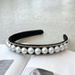 Sana Headband - Black/Pearl