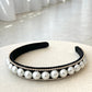 Sana Headband - Black/Pearl