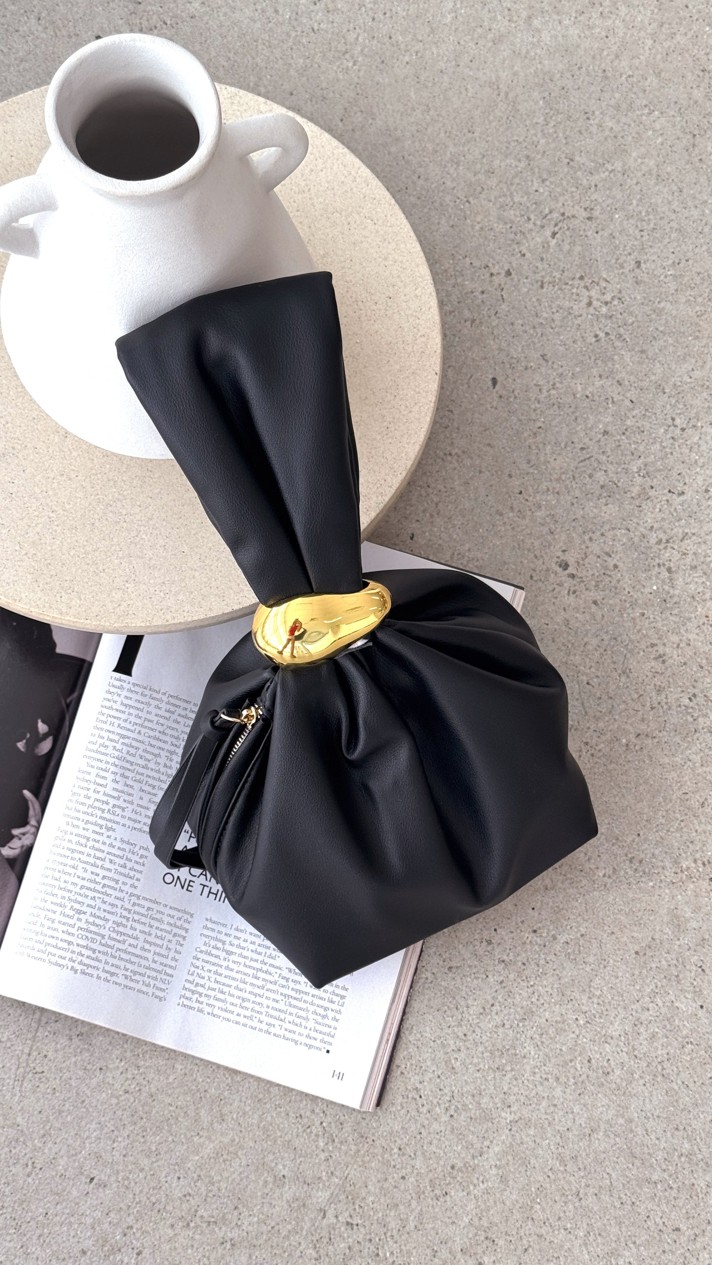 Lucia Handle Bag - Black