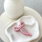 Matte Bow Claw Clip - Pink