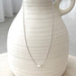 Kimmy Necklace - Silver/Pearl