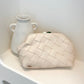 Vasanti Woven Clutch - Beige