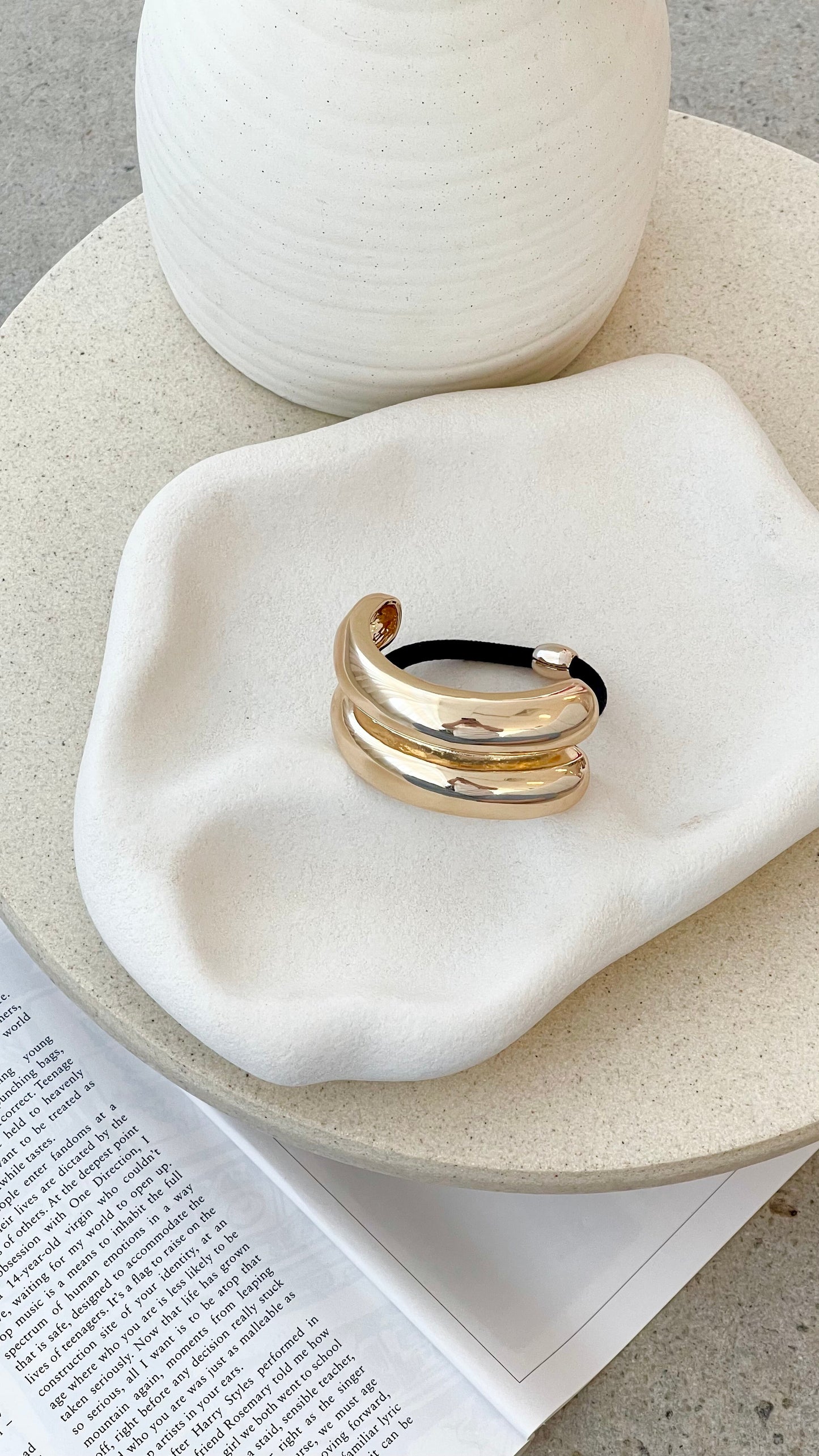 Saku Hair Tie - Gold