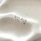 Bow Stud Sterling Silver Plated Earrings - Silver