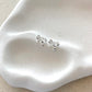 Bow Stud Sterling Silver Plated Earrings - Silver