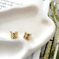 Vera Textured 18K Gold Plated Earrings - Gold