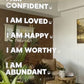 I am Confident - Affirmation Mirror Sticker