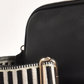 Bella Striped Webbing Camera Bag - Black
