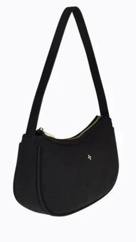 Dixiee Shoulder Bag - Black Suede