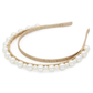 Whitney Headpiece - Gold/Pearl