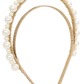 Whitney Headpiece - Gold/Pearl