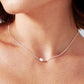Kimmy Necklace - Silver/Pearl