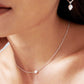 Kimmy Necklace - Silver/Pearl